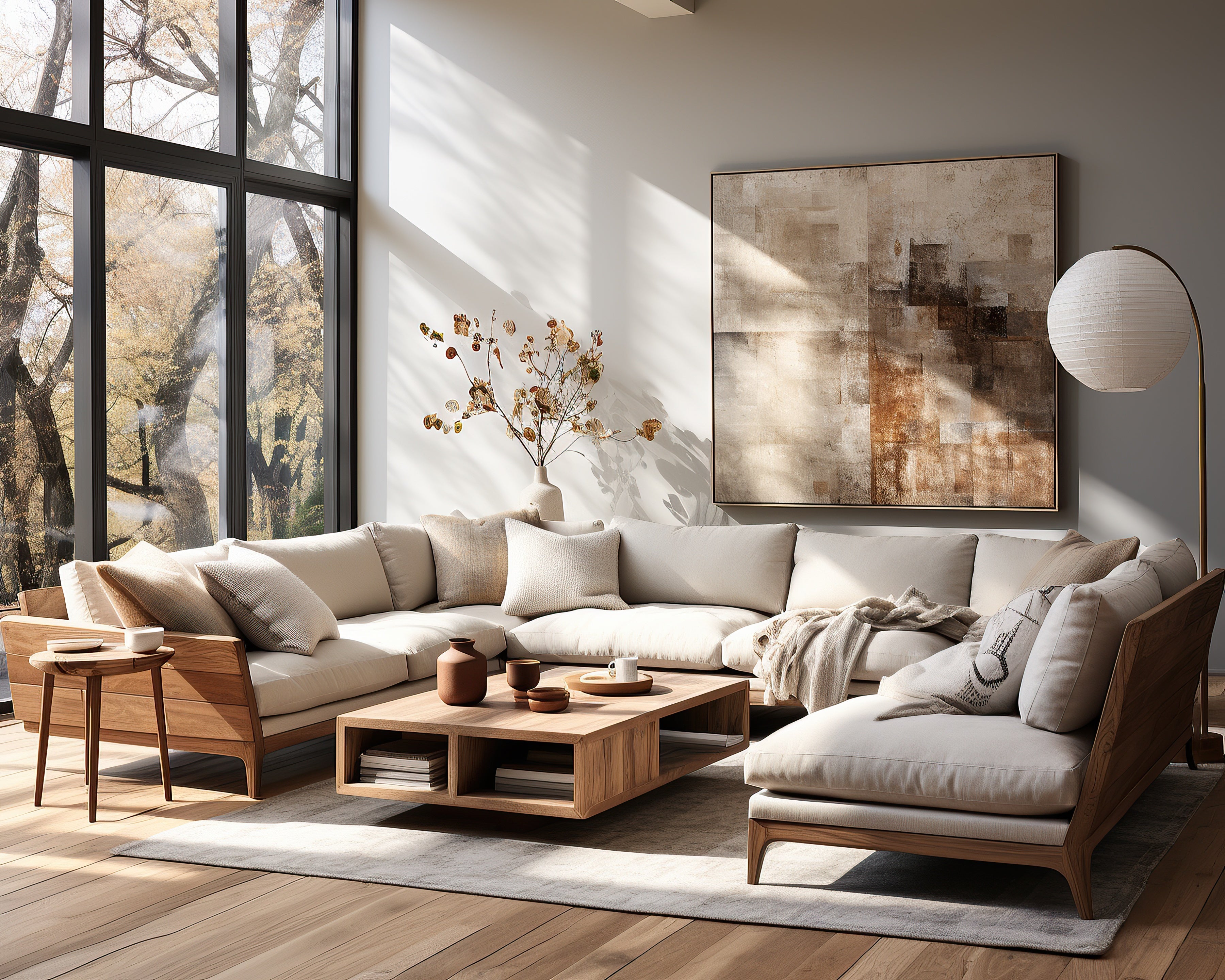 Quelle disposition pour un canapé dans un petit salon - Concept Usine