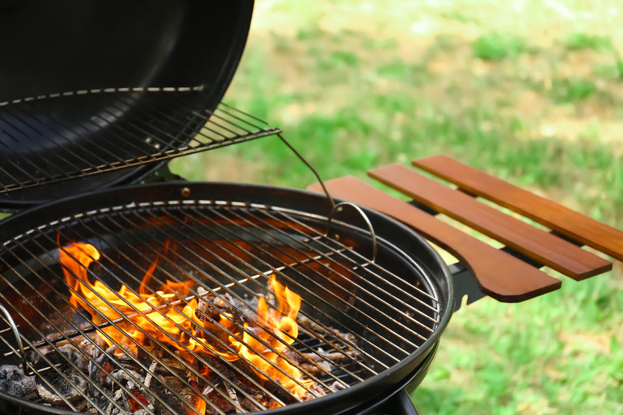 Barbecue au charbon Fumoir Noir - Promos Soldes Hiver 2024