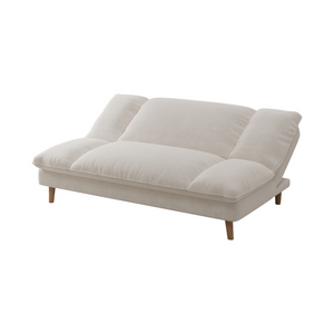 Canapé vasco beige incliné fond blanc