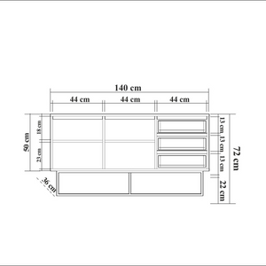 buffet 2 portes 3 tiroirs design bois sombre sabinov dimensions concept usine