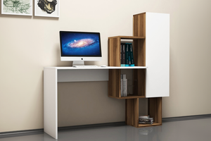 bureau contemporain bois et blanc turku image format rectangle concept usine