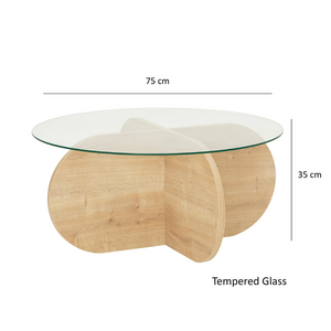 dimensions table basse ribe 