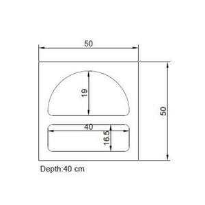 Dimensions table de chevet amal