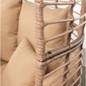 Fauteuil oeuf effet rotin naturel Concept-Usine - zoom 1