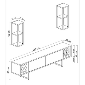 dimensions meuble TV bodo