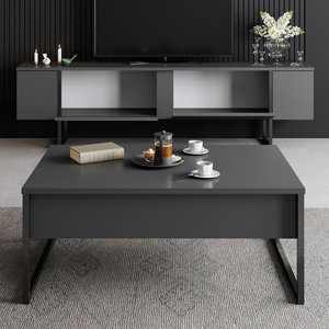 Meuble Tv luxor anthracite avec table basse