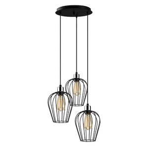 Suspension mia noire 3 lampes