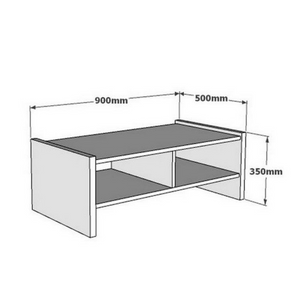 Table basse bois effet pierre albin dimensions