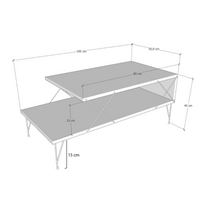 Dimensions table basse boden en bois