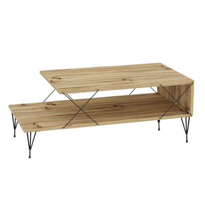 Table basse en bois boden fond blanc coté 2