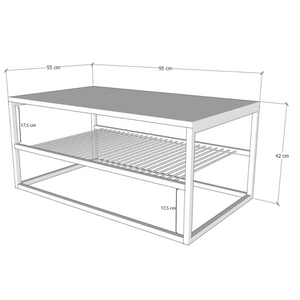 Dimensions table basse factory 