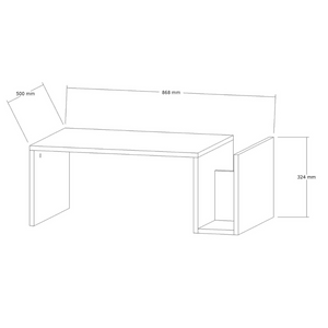 Dimensions table basse melmo