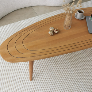 Zoom table rana en bois clair 