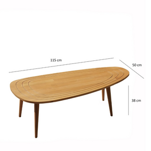 Dimensions table rana en bois clair