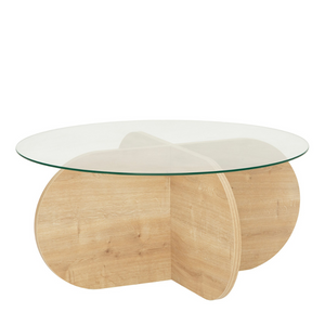 table basse verre bois ribe fond blanc 