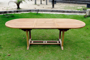 table de jardin ovale en teck kajang rectangle concept usine